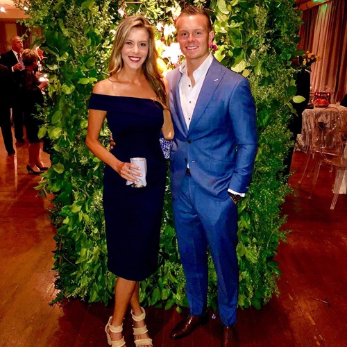 Cody Parkey with his wife colleen parkey