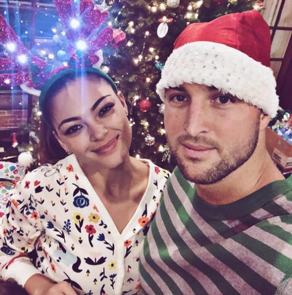 Demi-Leigh Nel-Peters with husband Tim Tebow