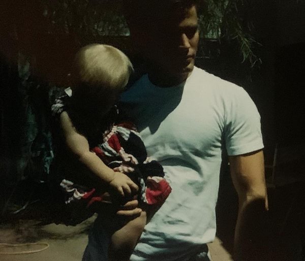 Grace Van Dien Chilhood pic with her father