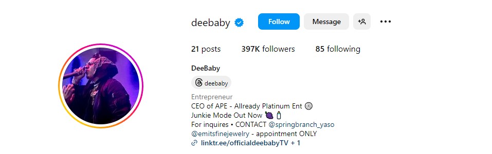 Deebaby Instagram